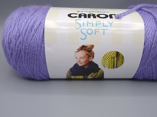 Caron Simply Soft DK weight yarn Lavender Blue