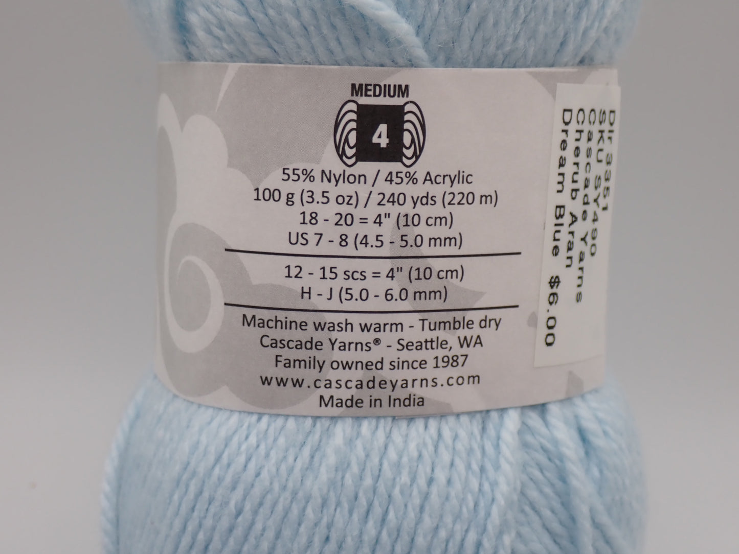 Cascade Yarns Cherub Aran Worsted weight Dream Blue