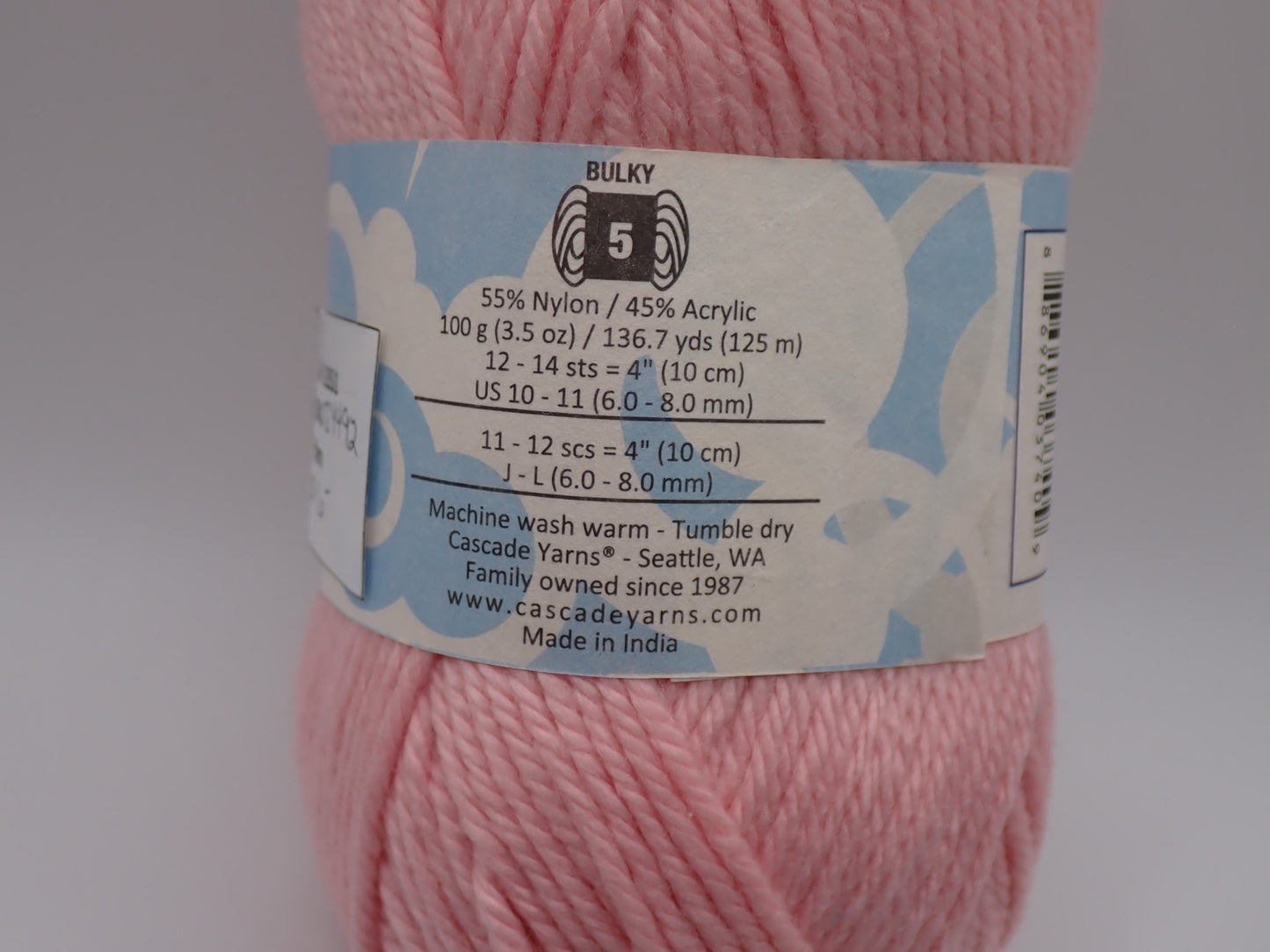 Cascade Yarns Cherub Chunky Bulky weight Cotton Candy