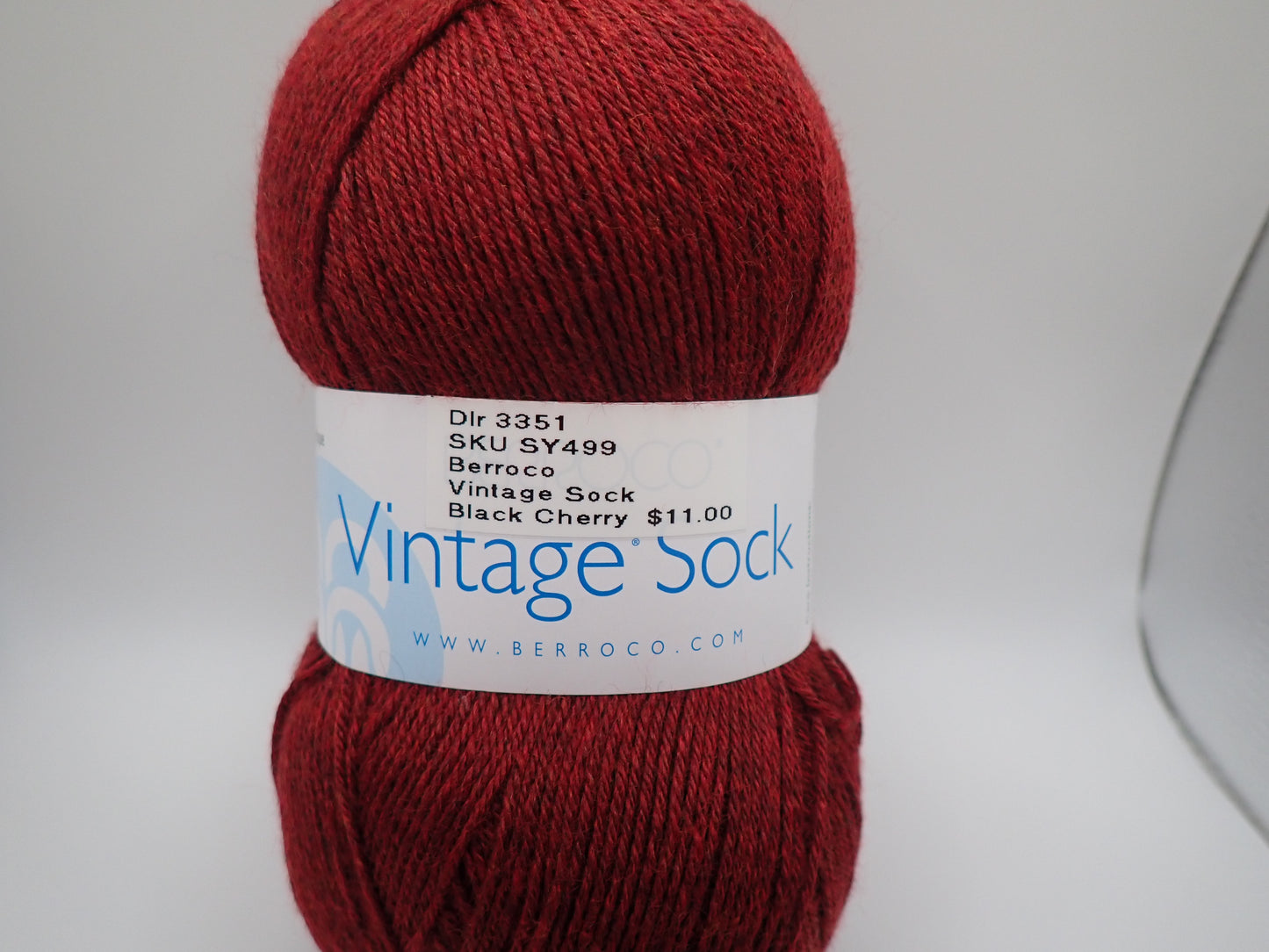 Berroco Vintage Sock Fingering weight Black Cherry