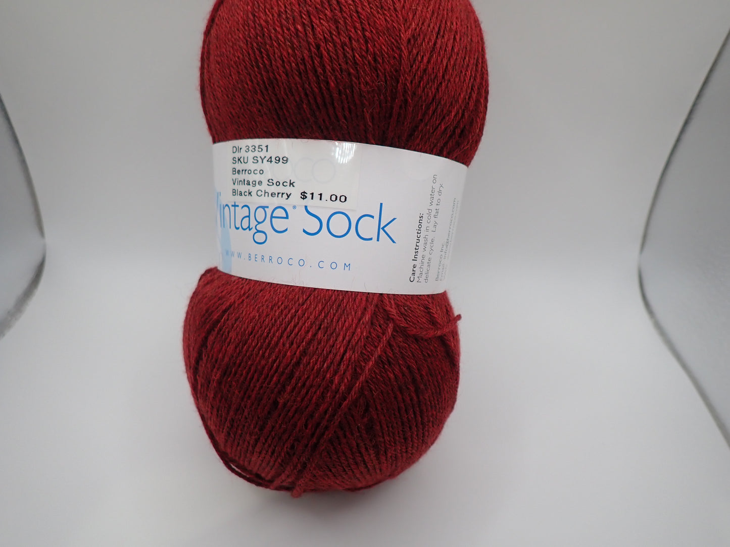 Berroco Vintage Sock Fingering weight Black Cherry