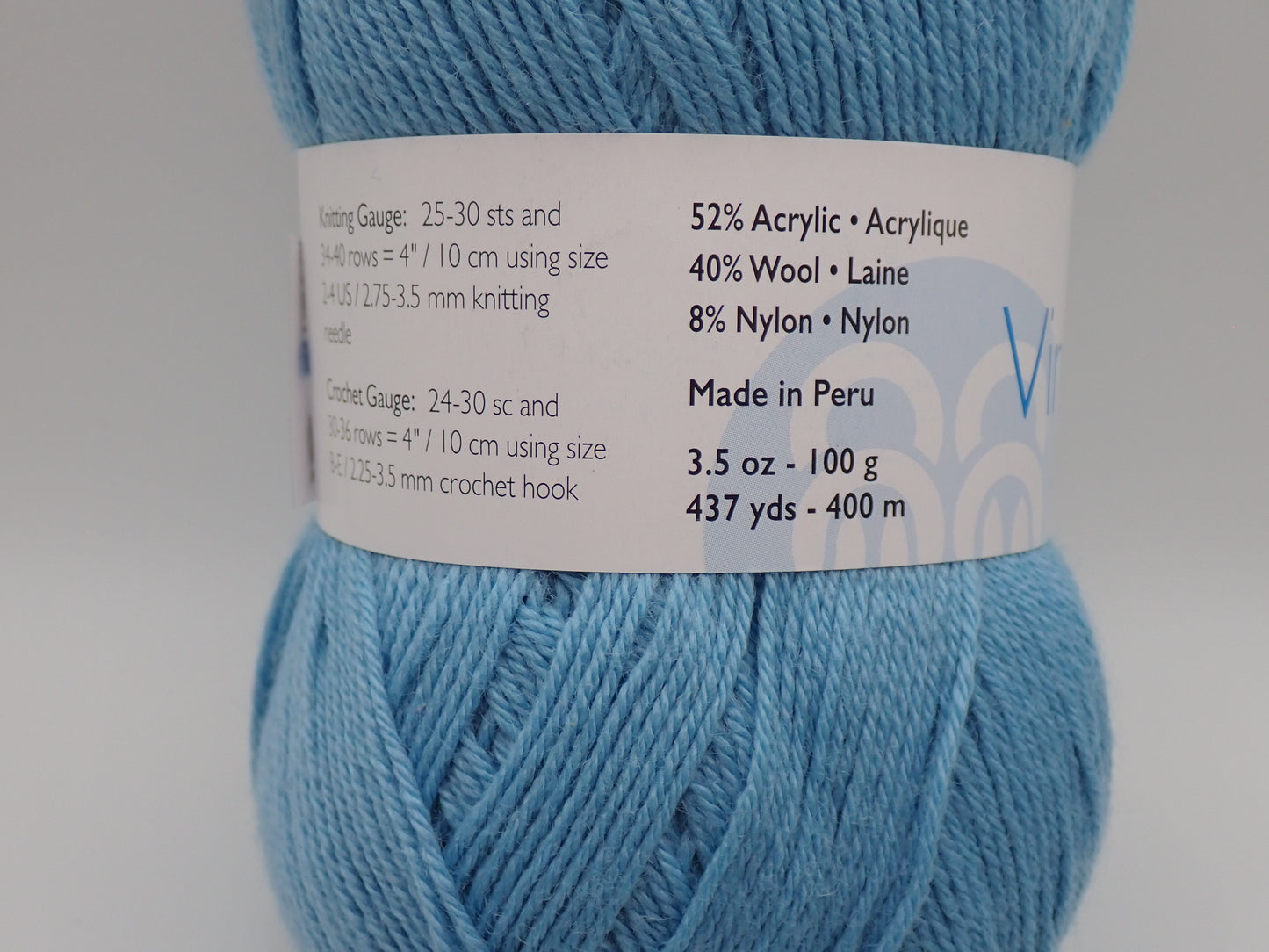 Berroco Vintage Sock Fingering weight Sky Blue
