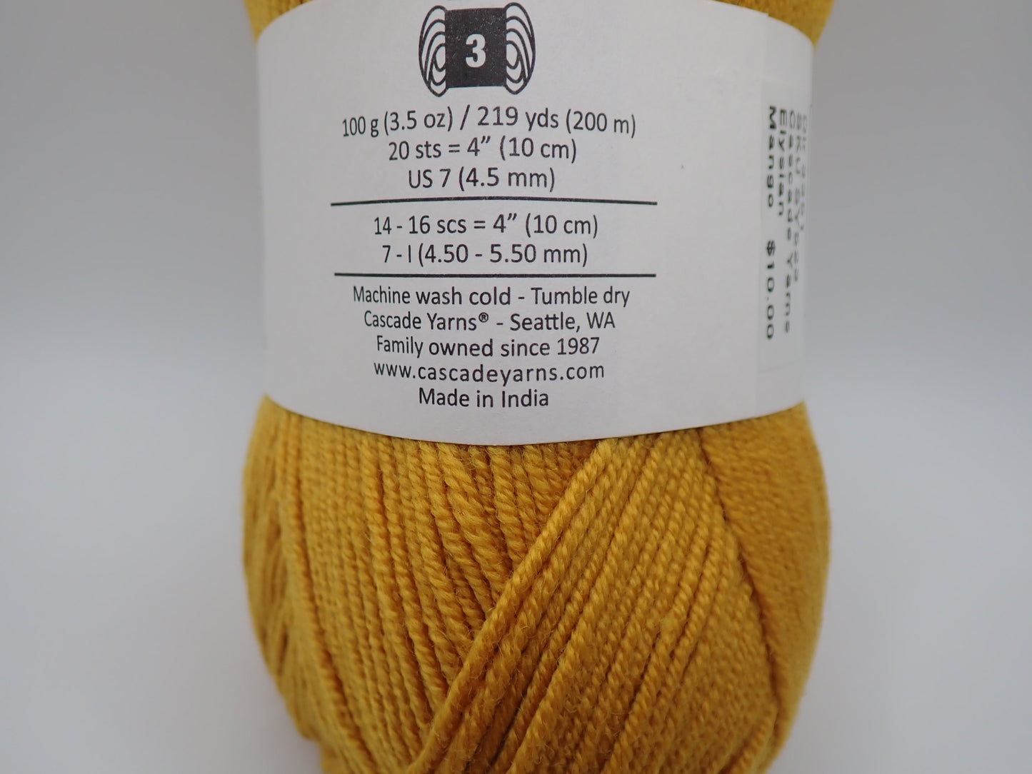Cascade Yarns Elysian DK weight Mango