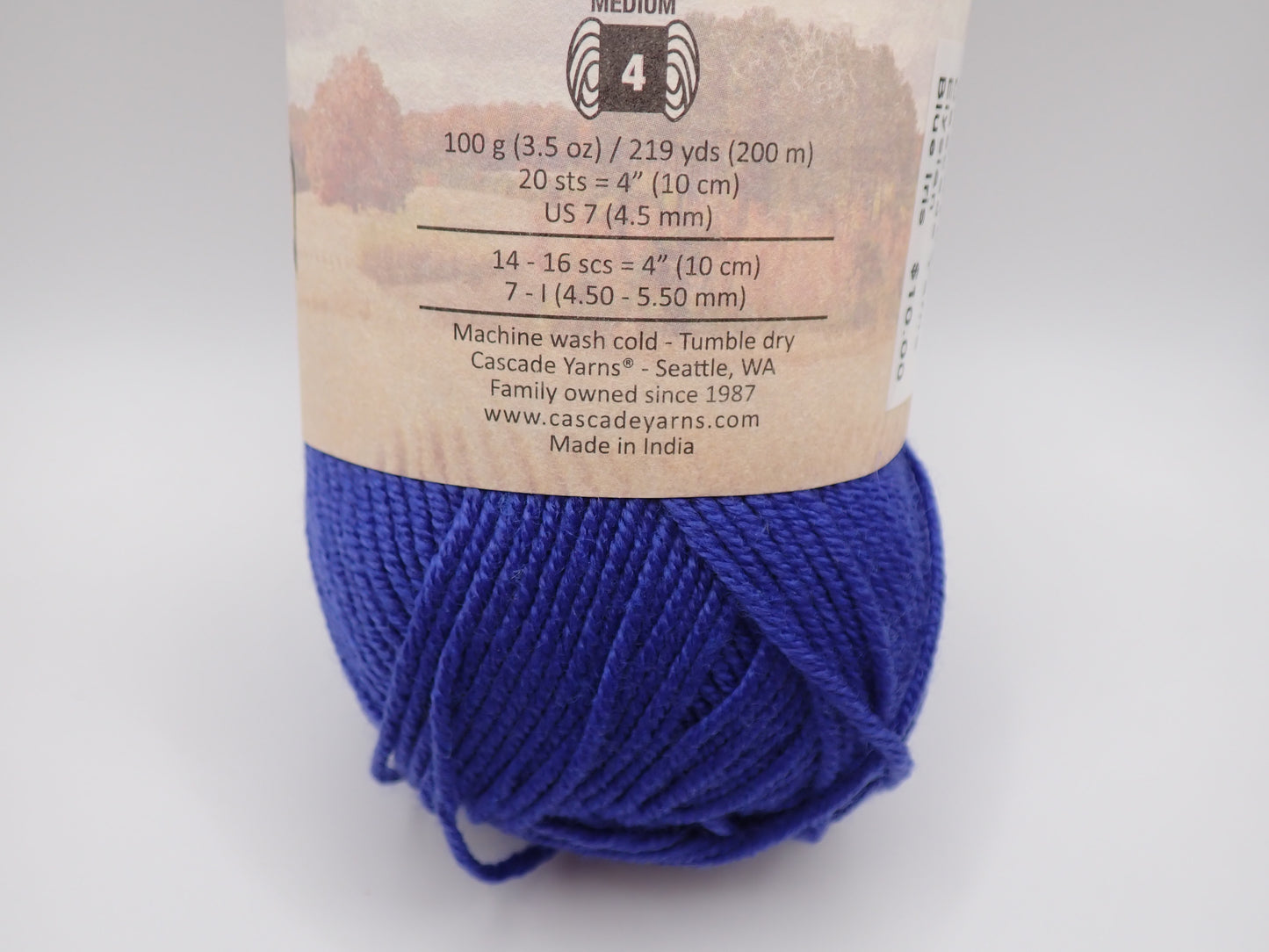 Cascade Yarns Elysian DK weight Blue Iris