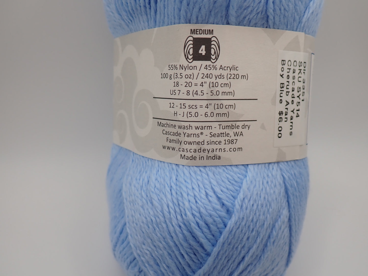 Cascade Yarns Cherub Aran Worsted weight Boy Blue