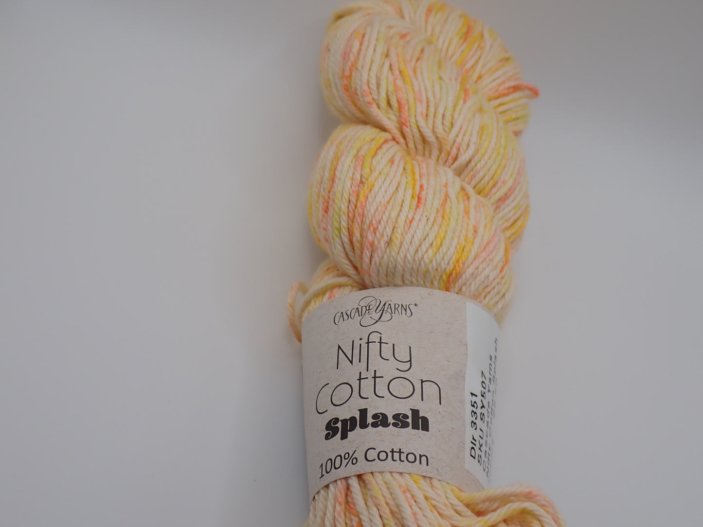 Cascade Yarns Nifty Cotton Splash Worsted weight Citrus