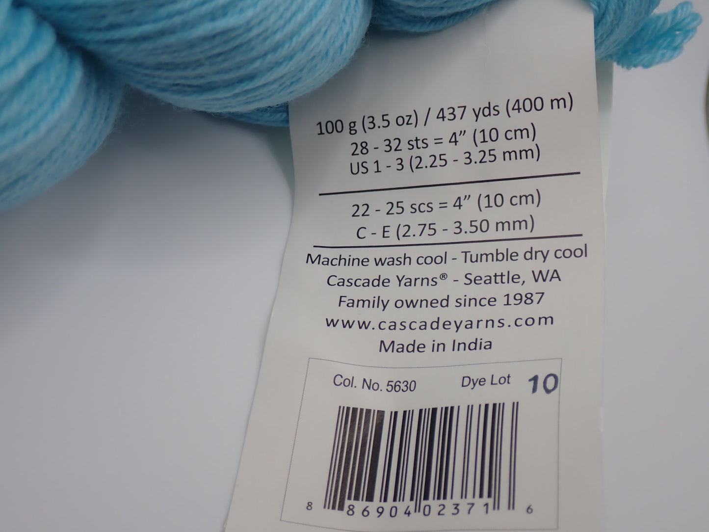 Cascade Yarns Heritage Fingering weight Anis
