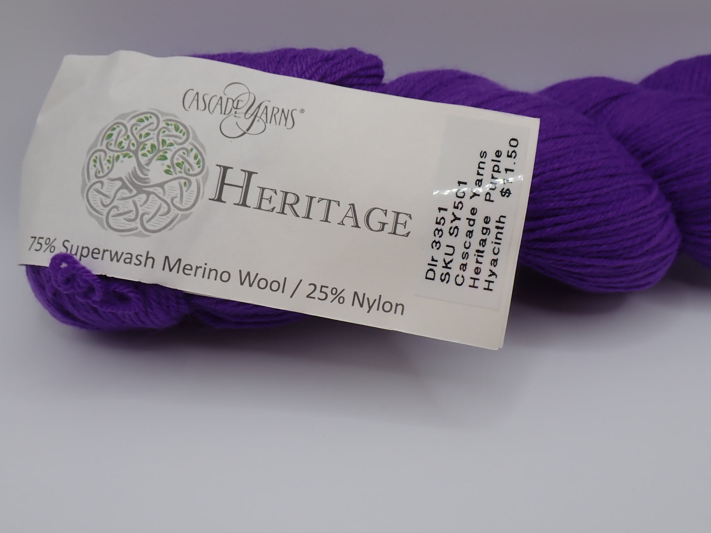 Cascade Yarns Heritage Fingering weight Purple Hyacinth