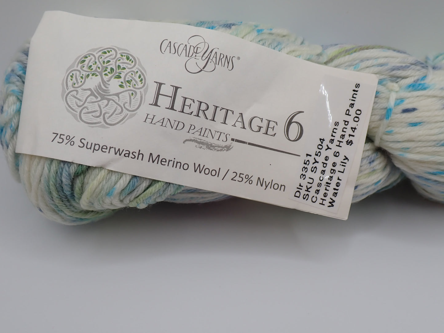Cascade Yarns Heritage 6 Hand Paints Sock weight Water Lily