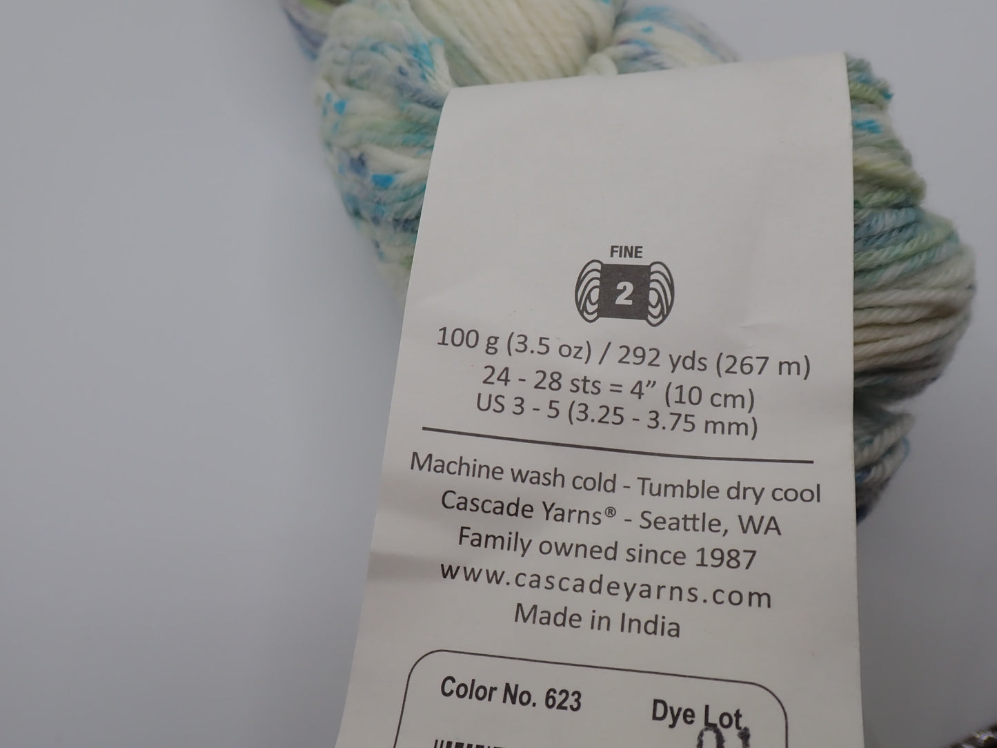 Cascade Yarns Heritage 6 Hand Paints Sock weight Water Lily