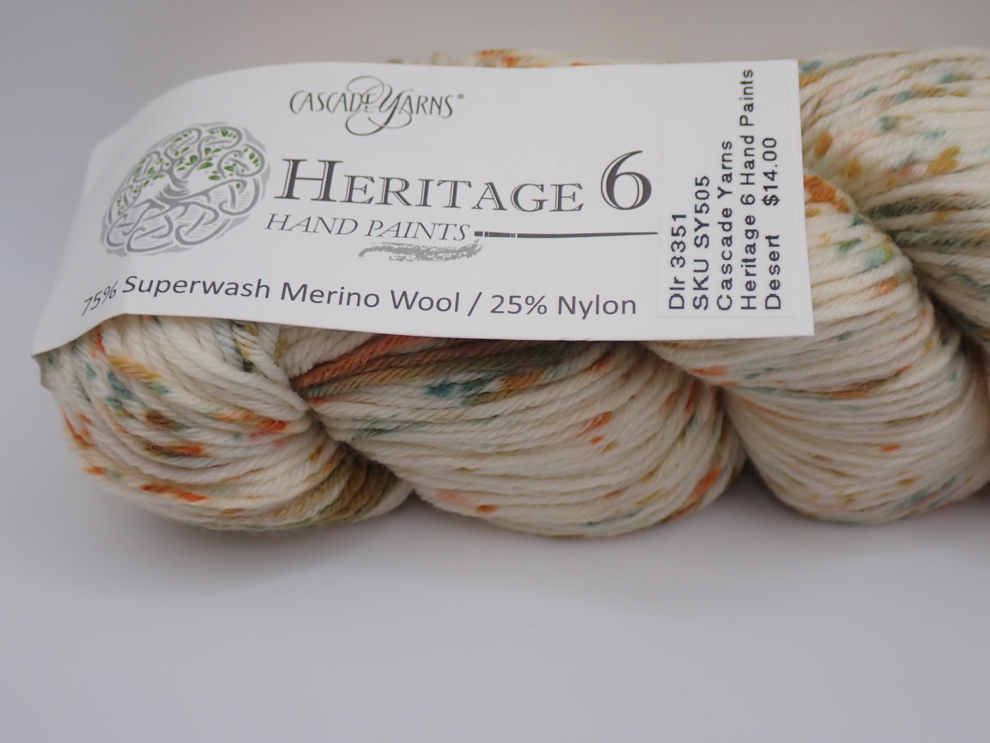 Cascade Yarns Heritage 6 Hand Paints Sock weight Desert