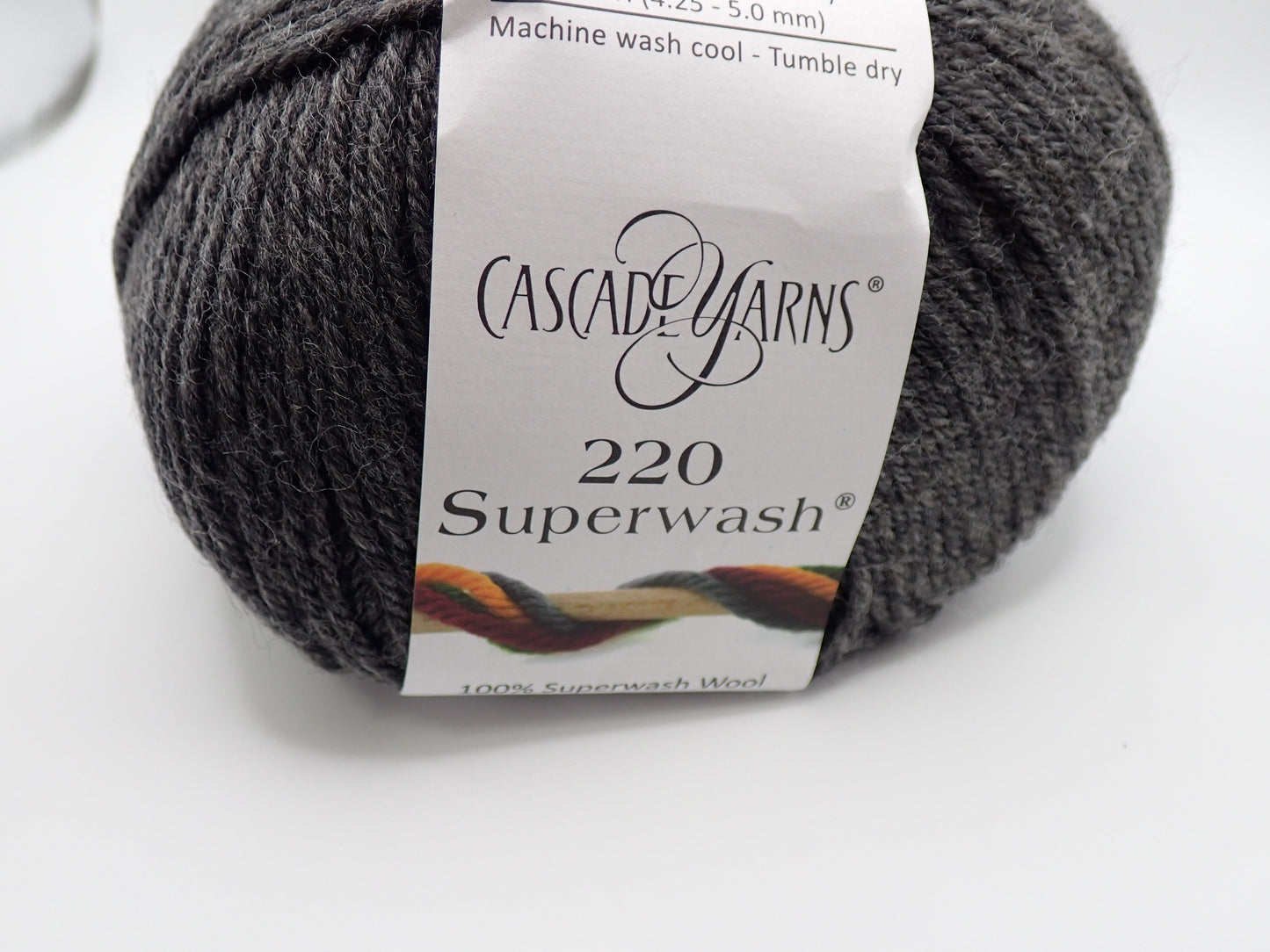 Cascade Yarns 220 Superwash DK weight Charcoal