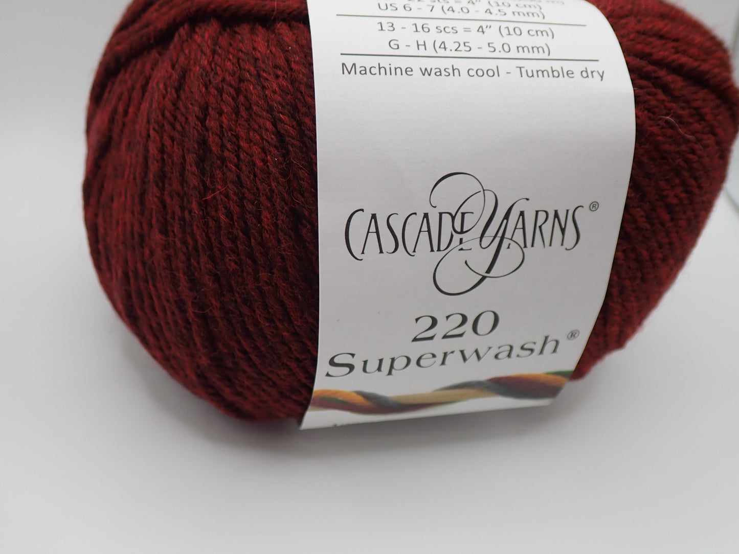 Cascade Yarns 220 Superwash DK weight Red Wine Heather