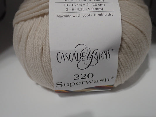 Cascade Yarns 220 Superwash DK weight Frosted Almond