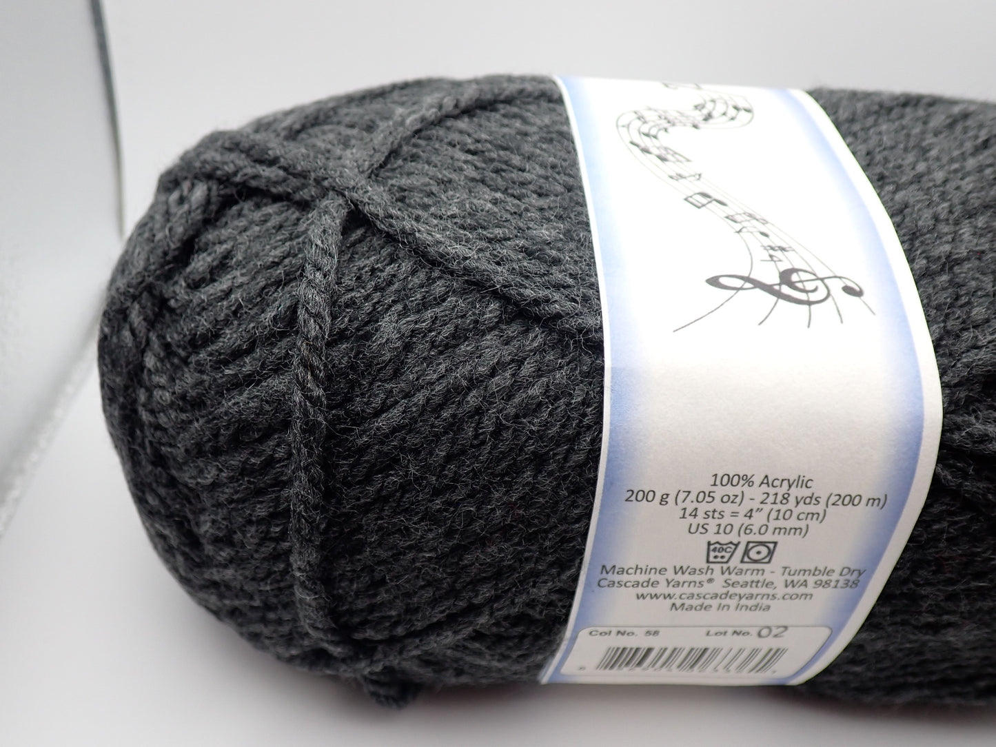 Cascade Yarns Anthem Chunky Bulky weight yarn Jet