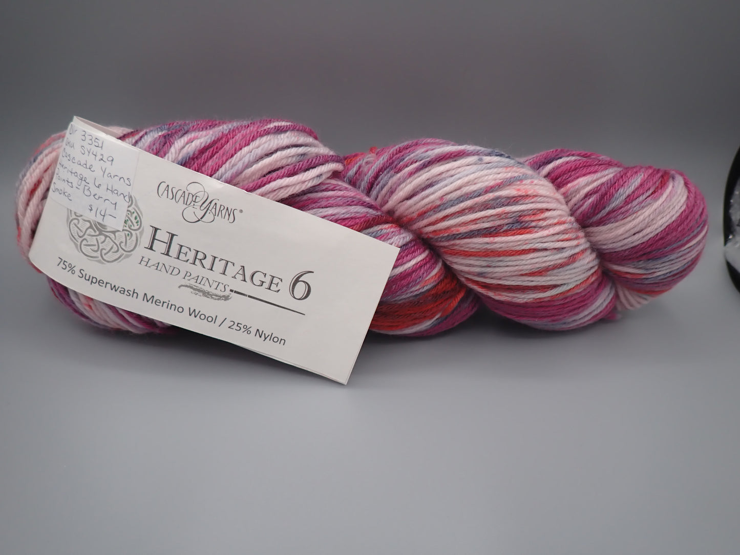 Cascade Yarns Heritage 6 Hand Paints Sock weight Berry Smoke
