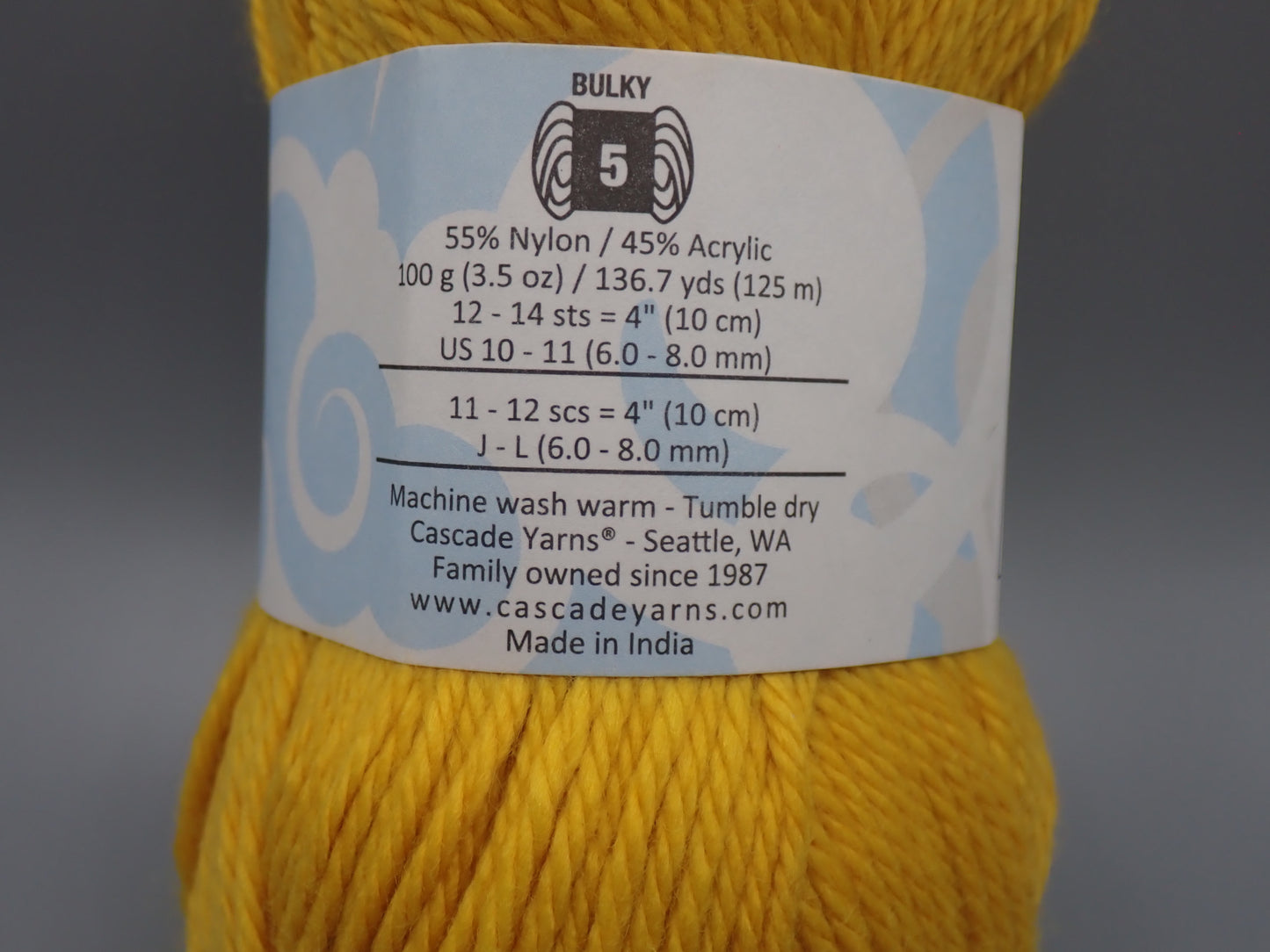 Cascade Yarns Cherub Chunky Bulky weight Old Gold