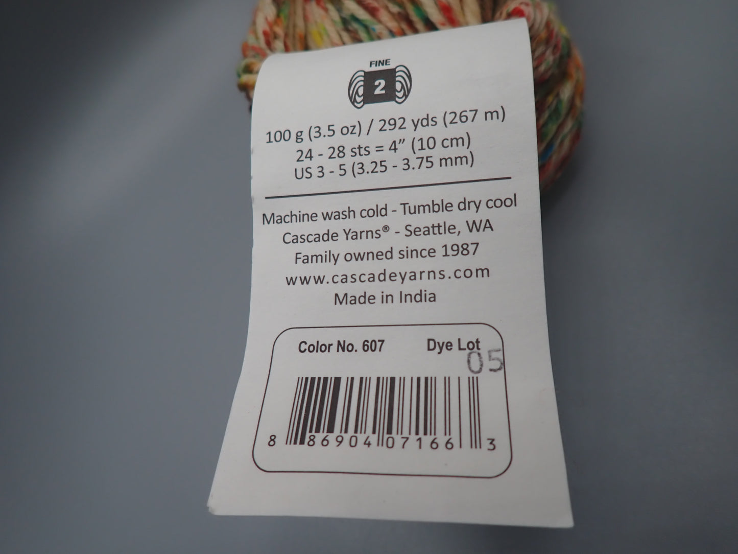 Cascade Yarns Heritage 6 Hand Paints Sock weight Fiesta