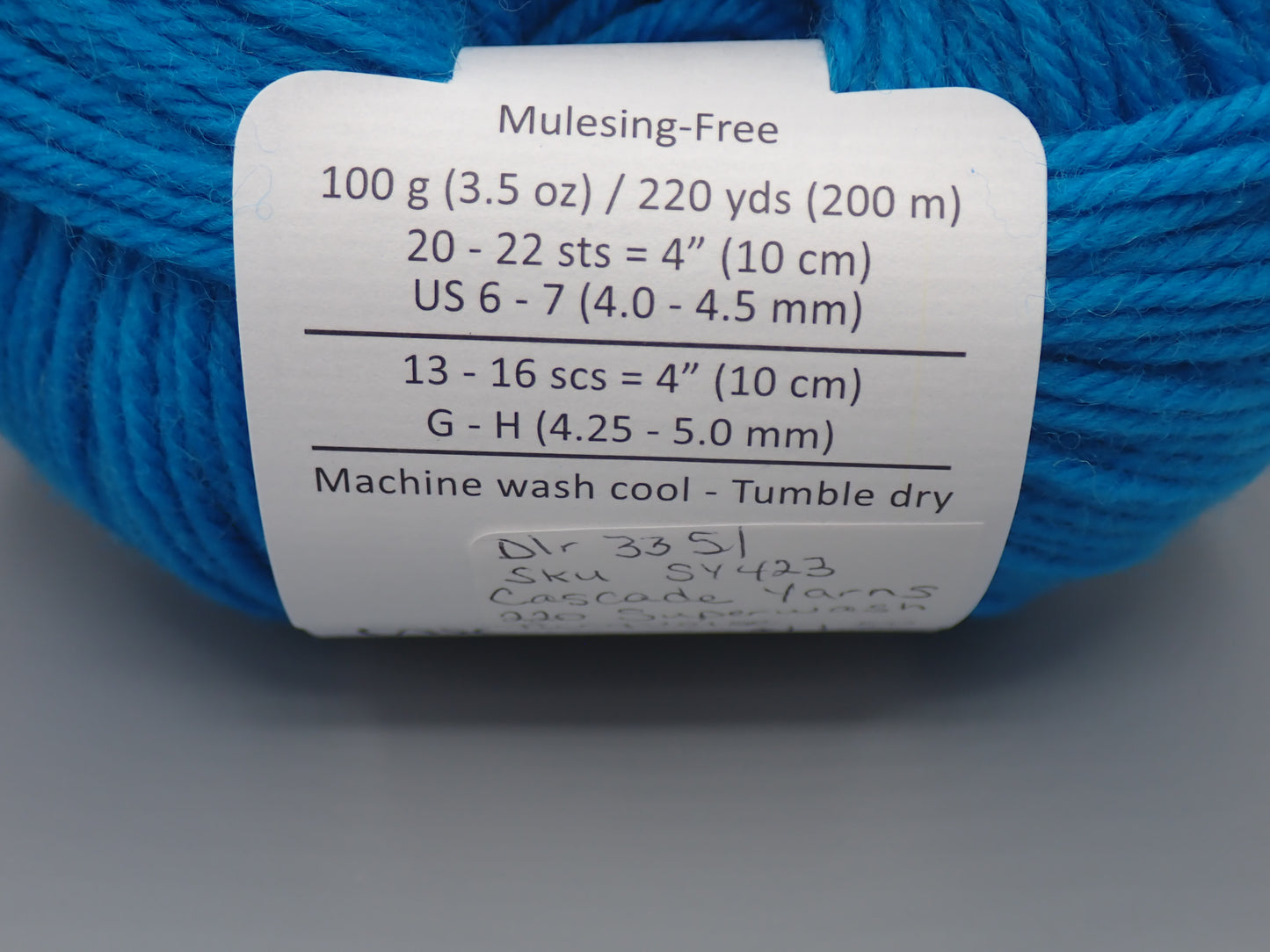Cascade Yarns 220 Superwash DK weight Turquoise