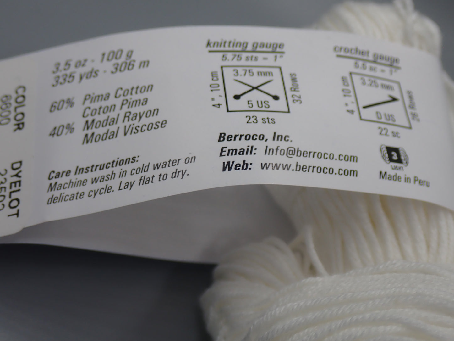 Berroco Modern Cotton DK weight Bluffs