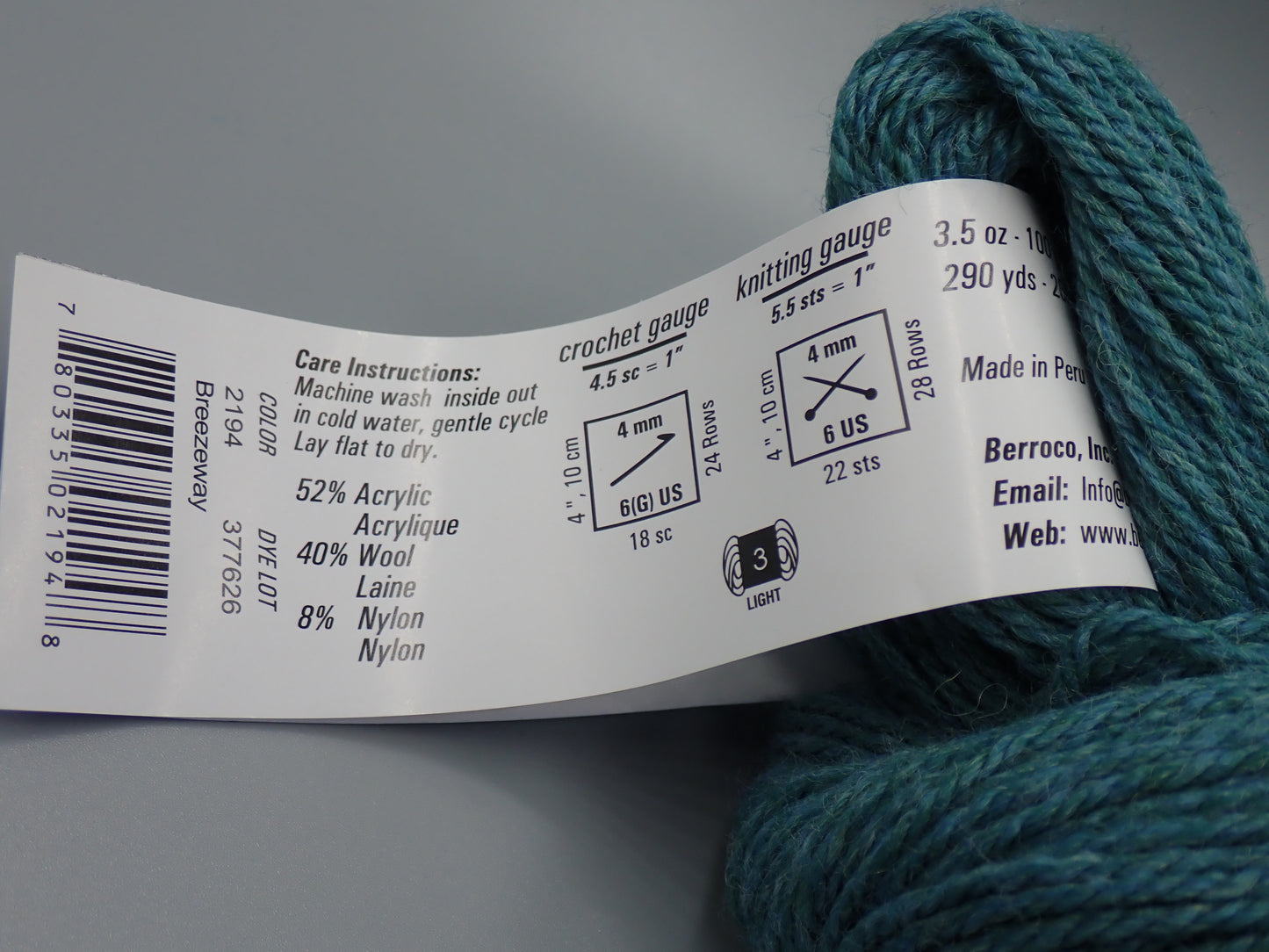 Berroco Vintage DK weight Breezeway