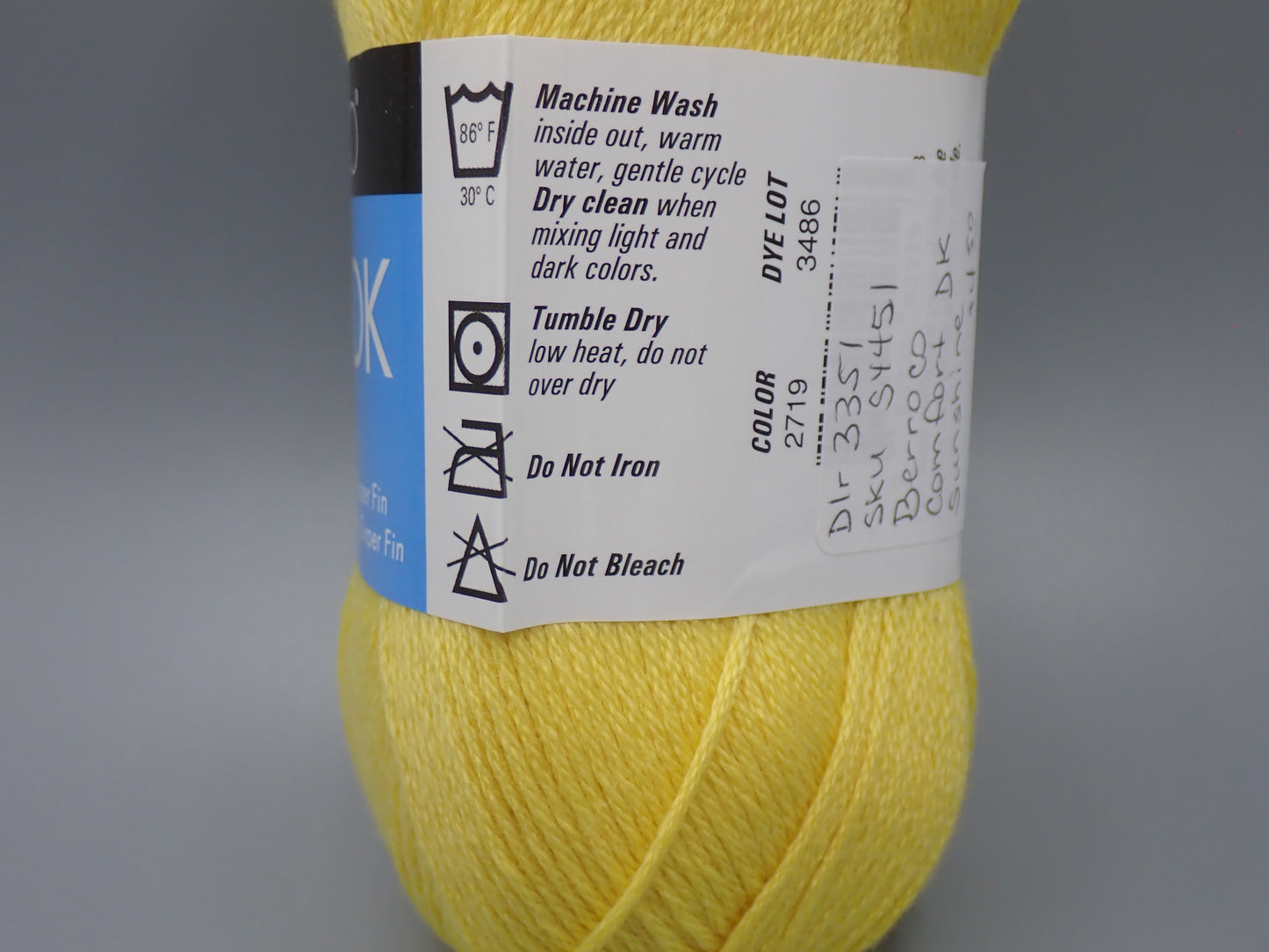 Berroco Comfort DK weight Sunshine