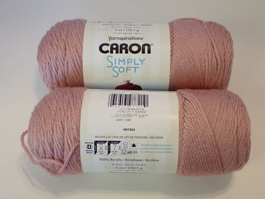 Caron Simply Soft DK weight yarn Victorian Rose