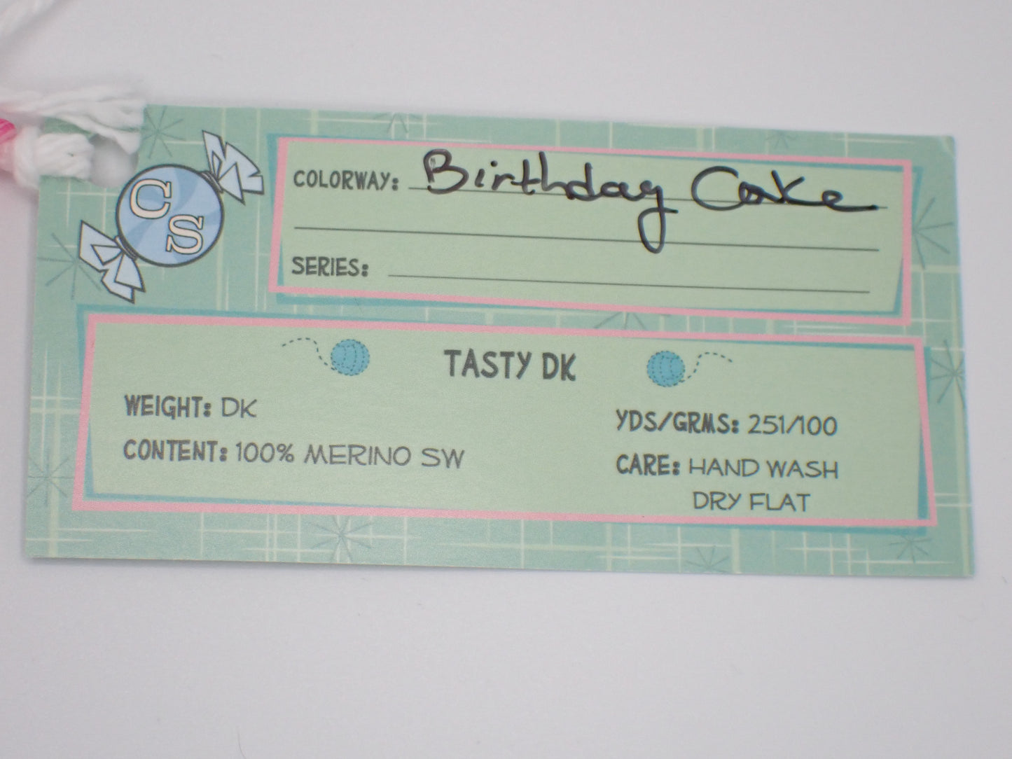 Candy Skein Yarn Tasty DK Weight Birthday Cake