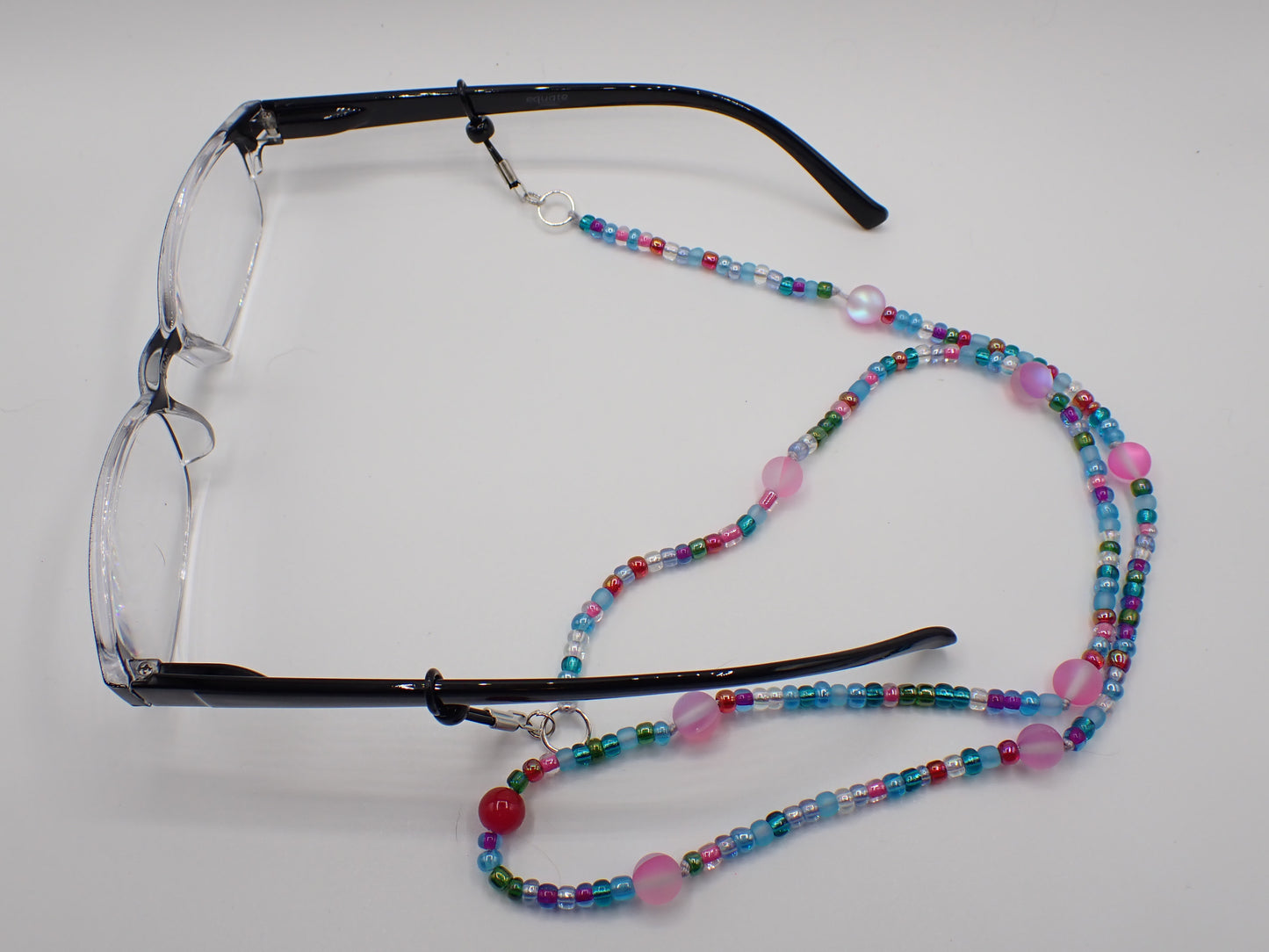 Beaded Eyeglass Cord Glass Spring Shades Beads #1