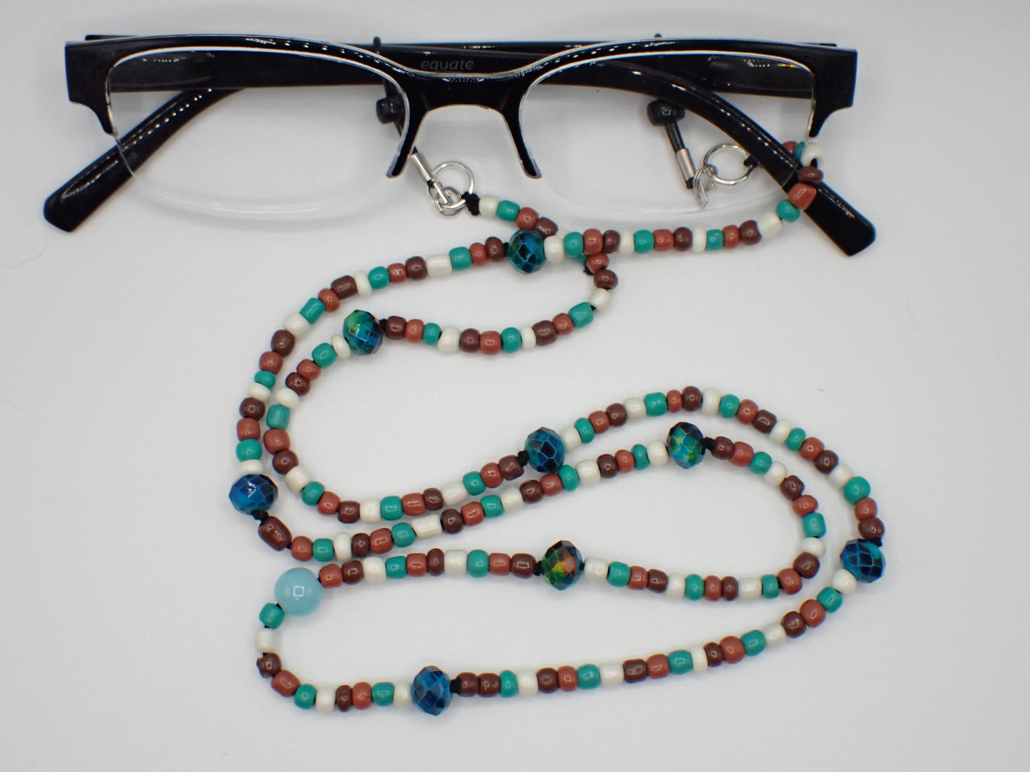 Beaded Eyeglass Cord Glass Earth Tone Beads