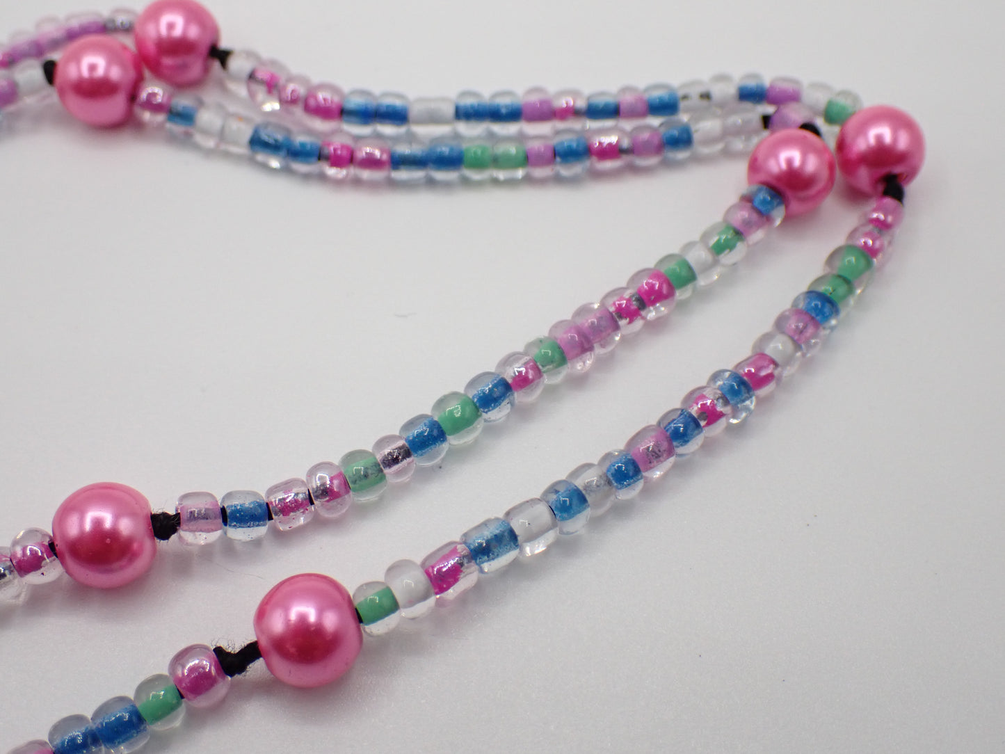 Beaded Eyeglass Cord Glass Spring Shades Beads #2