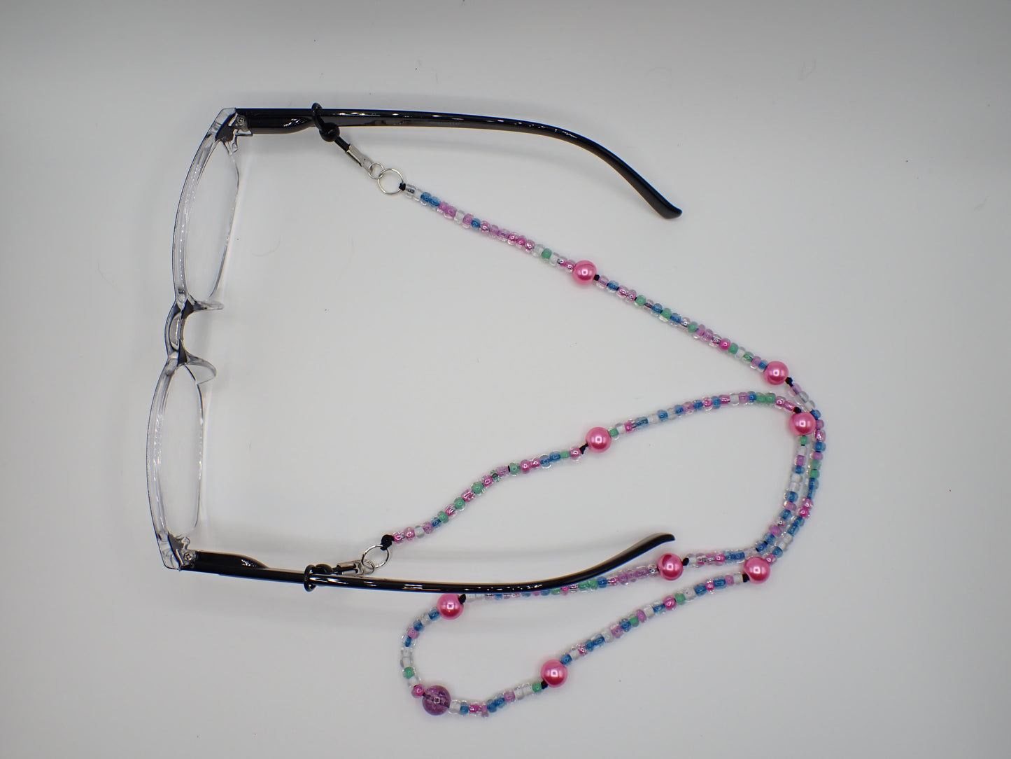 Beaded Eyeglass Cord Glass Spring Shades Beads #2