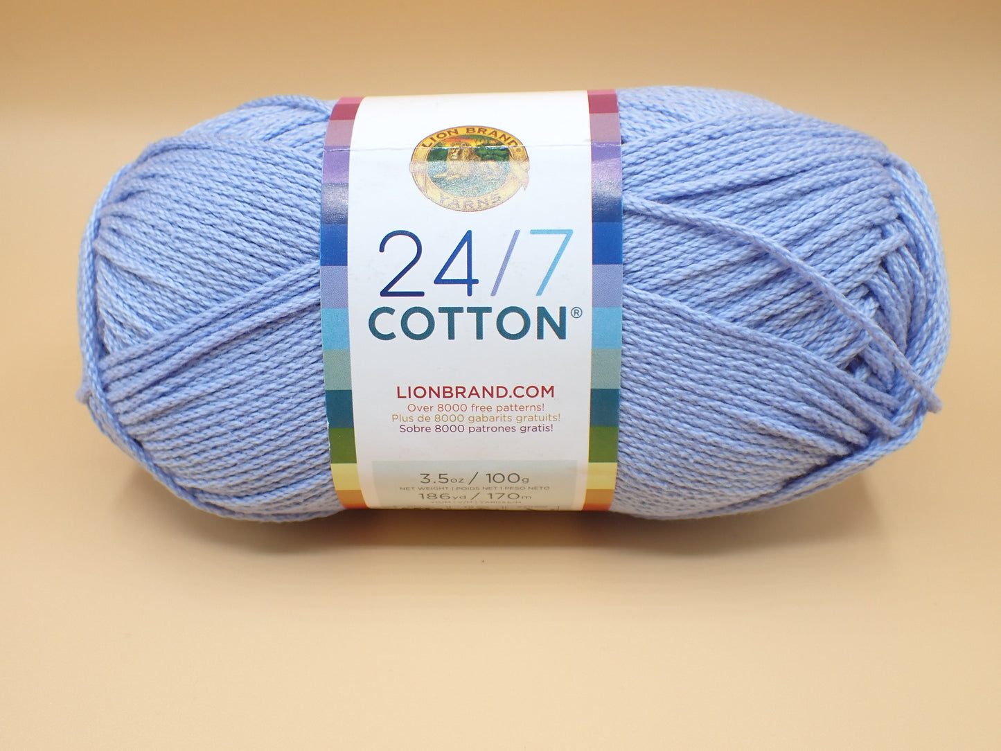 Lion Brand Yarns Worsted weight 24/7 Cotton Yarn Sky – Sweetwater