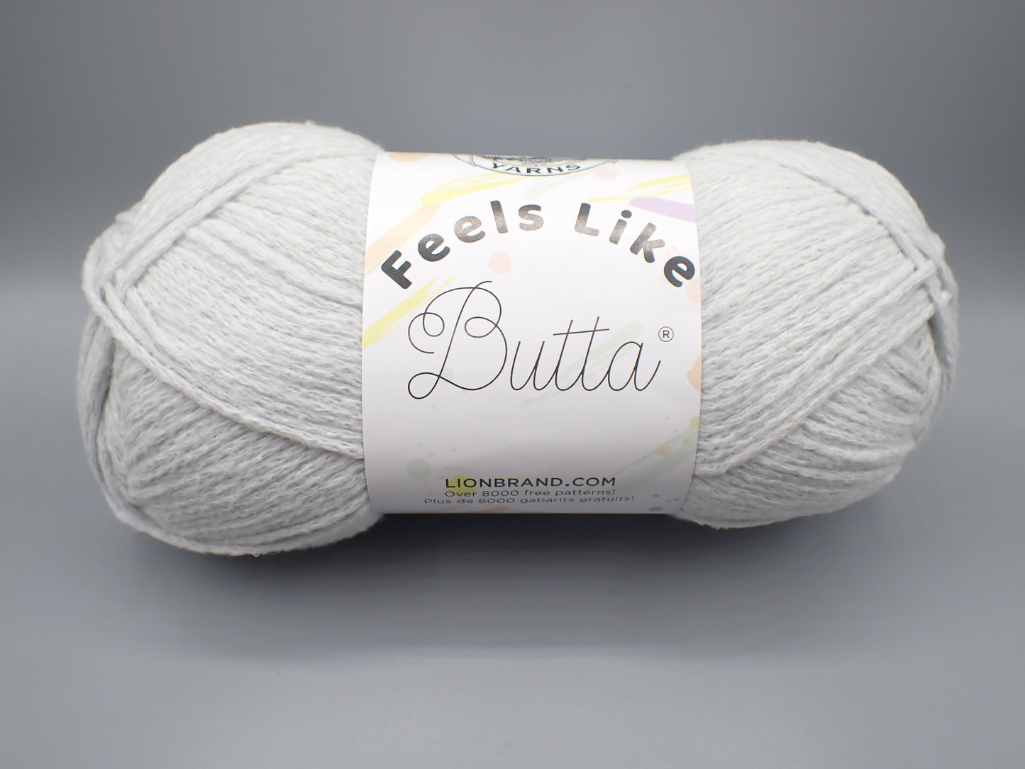 Lion Brand Yarns Worsted weight Feels Like Butta Pale Grey