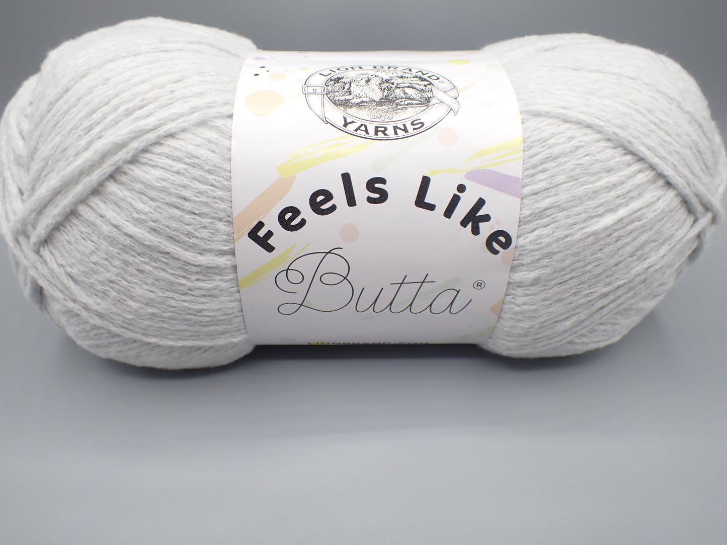 Lion Brand Yarns Worsted weight Feels Like Butta Pale Grey