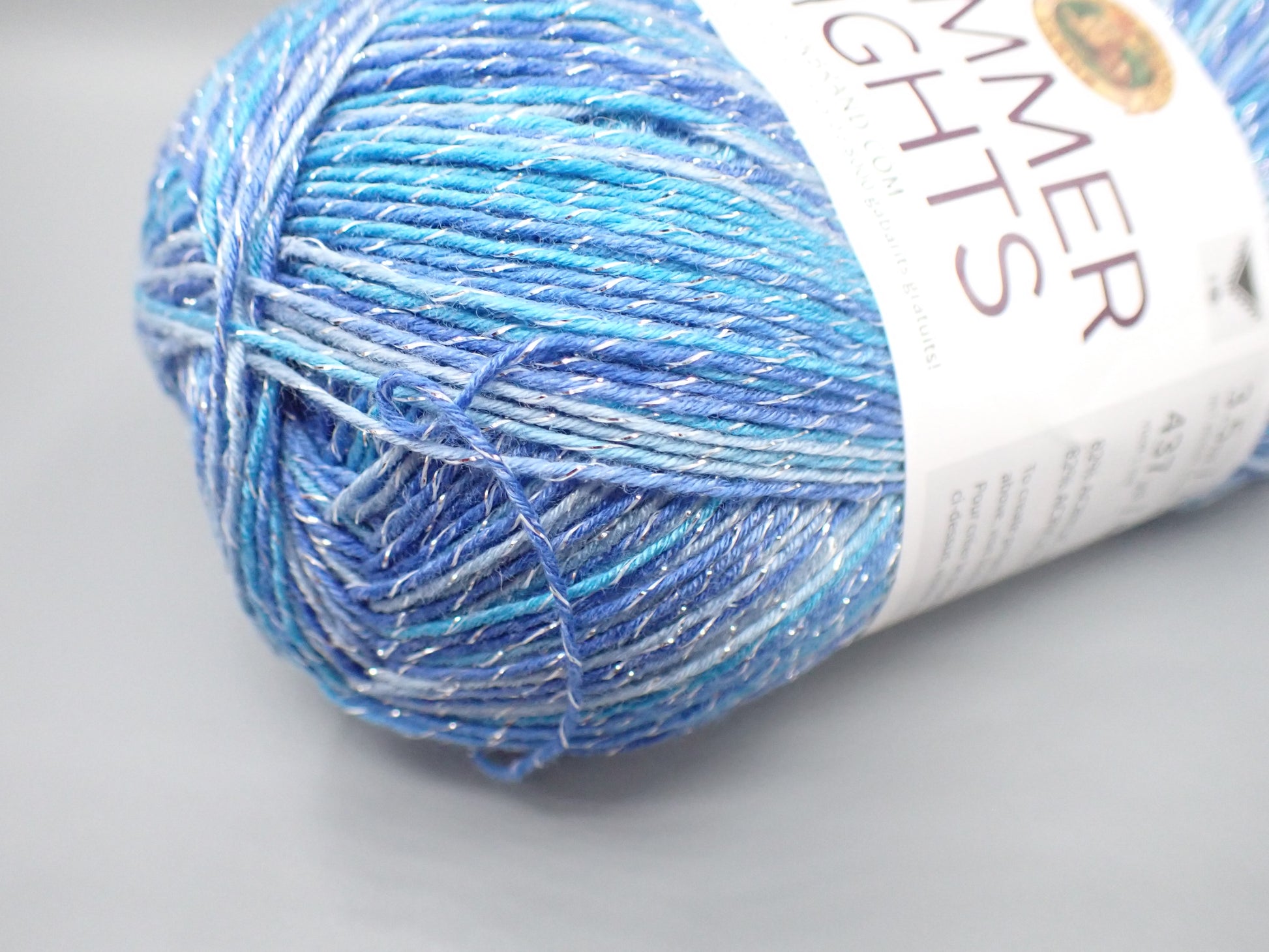 Lion Brand Yarns Fingering weight Summer Nights Cast Away – Sweetwater Yarns