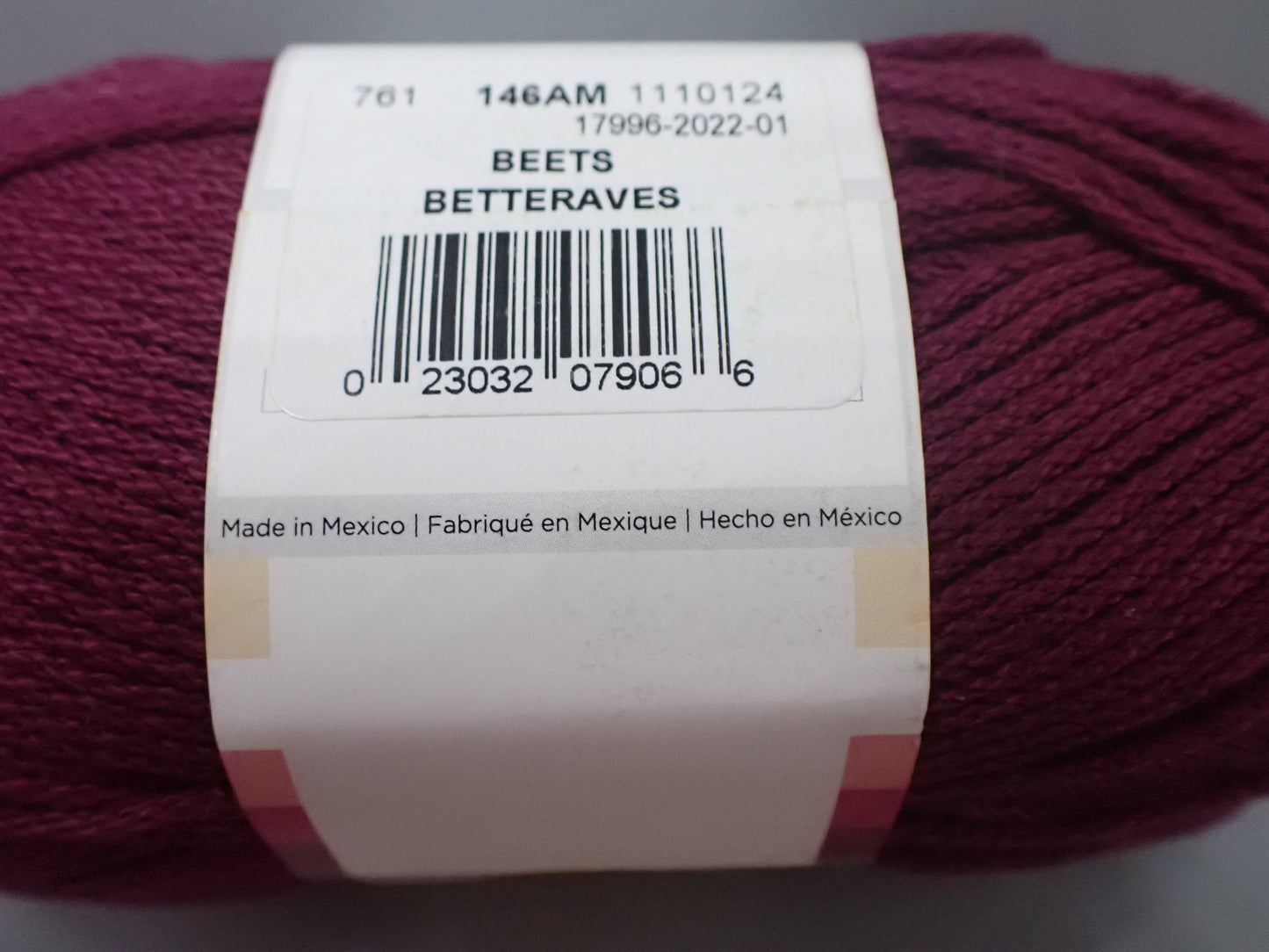 Lion Brand Yarns Worsted weight 24/7 Cotton Yarn Beets