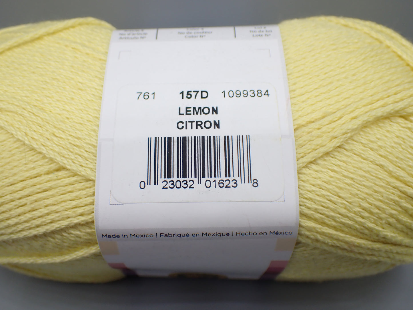 Lion Brand Yarns Worsted weight 24/7 Cotton Yarn Lemon