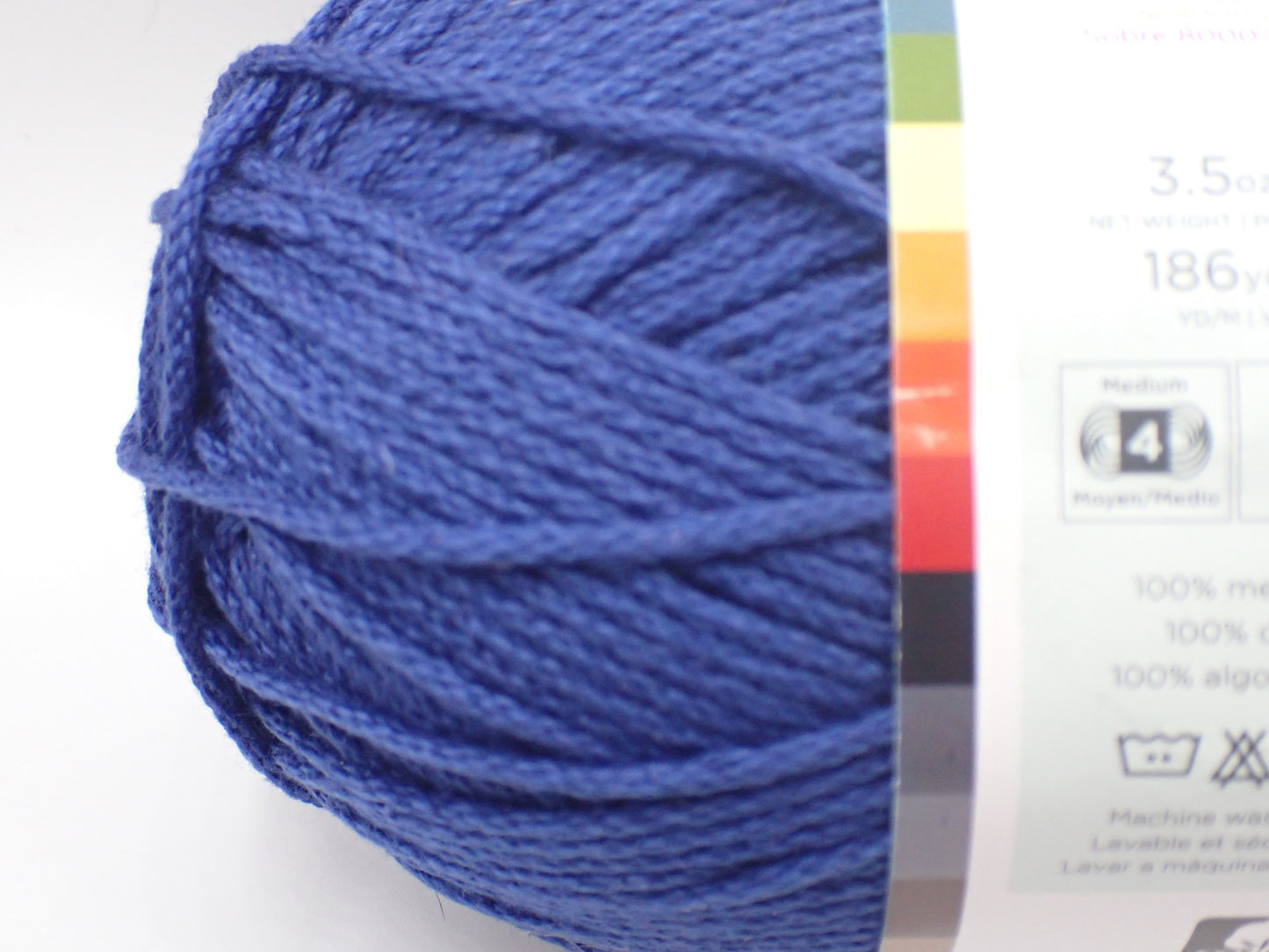 Lion Brand Yarns Worsted weight 24/7 Cotton Yarn Navy