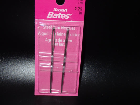 Susan Bates Size 13 Steel Yarn Needles 2-3/4" Long