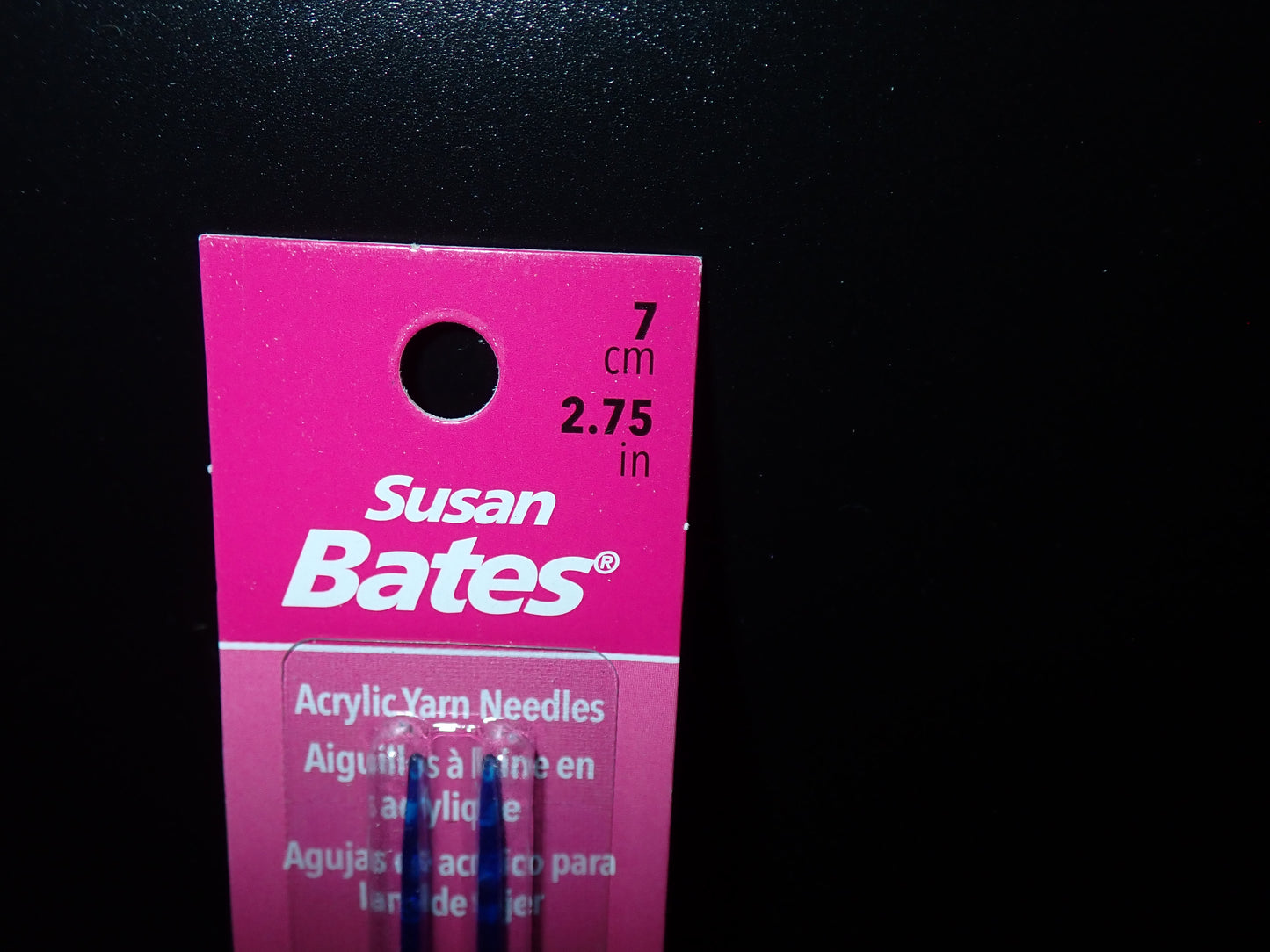 Susan Bates Crystalite Plastic Yarn Needles 2-3/4"