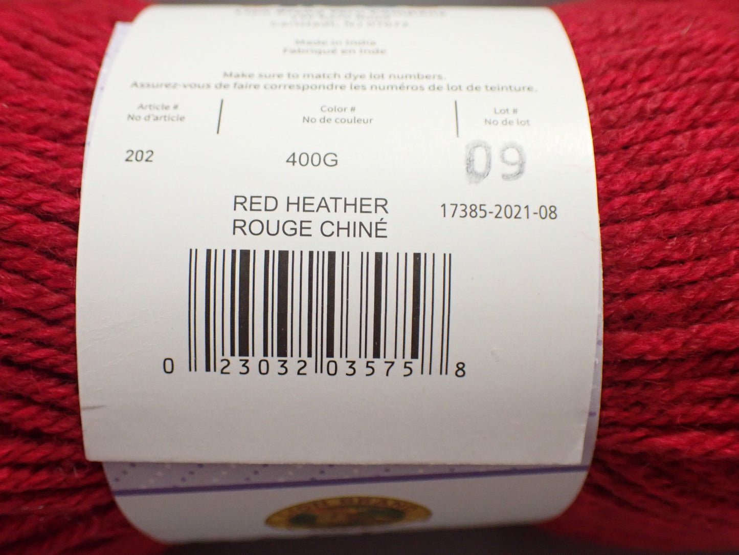 Lion Brand Yarns Worsted weight Basic Stitch Anti Pilling Red