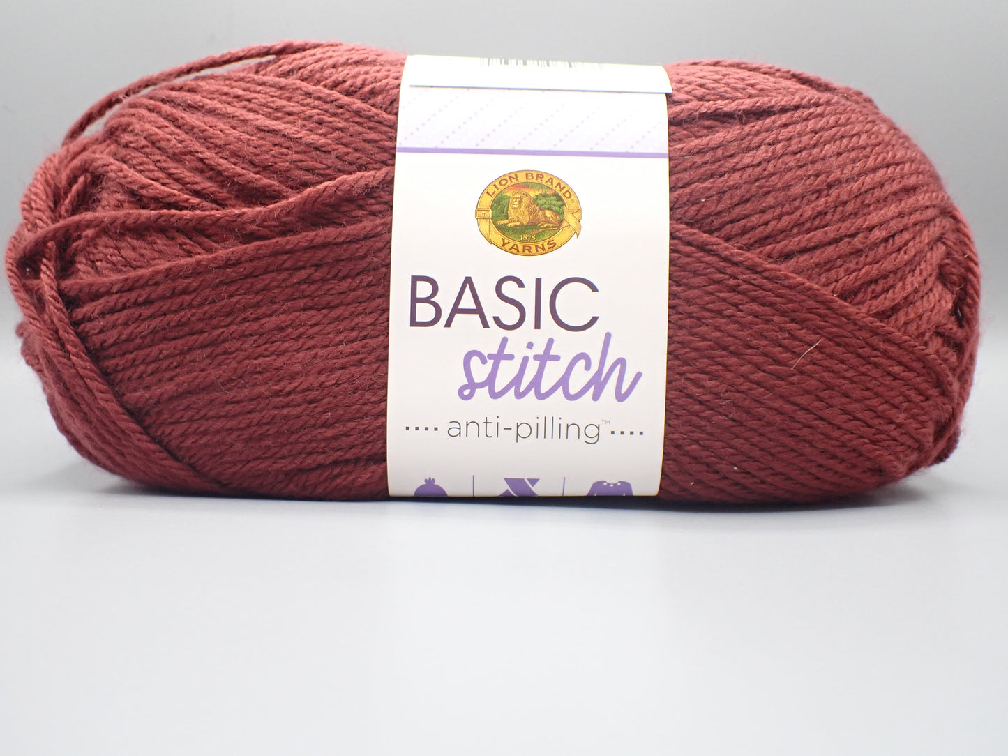 Lion Brand Yarns Worsted weight Basic Stitch Anti Pilling Pomegranate