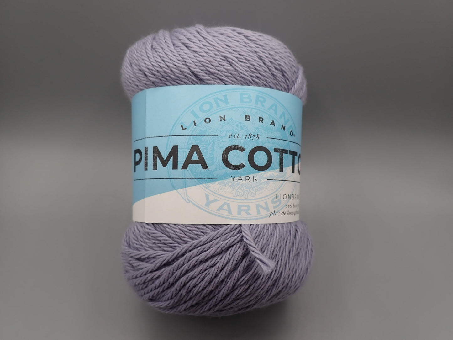 Lion Brand Yarns Worsted Weight Pima Cotton Rain Cloud