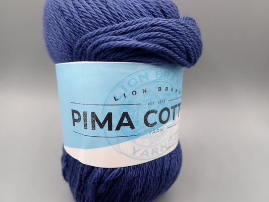 Lion Brand Yarns Worsted Weight Pima Cotton Blueprint
