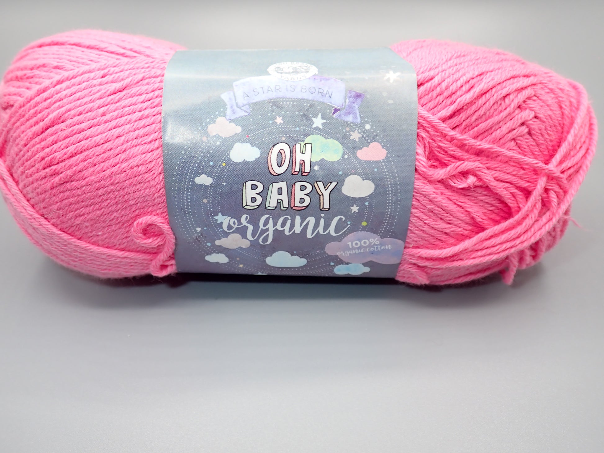 Lion Brand Yarns Sport weight Oh Baby Organic Pink