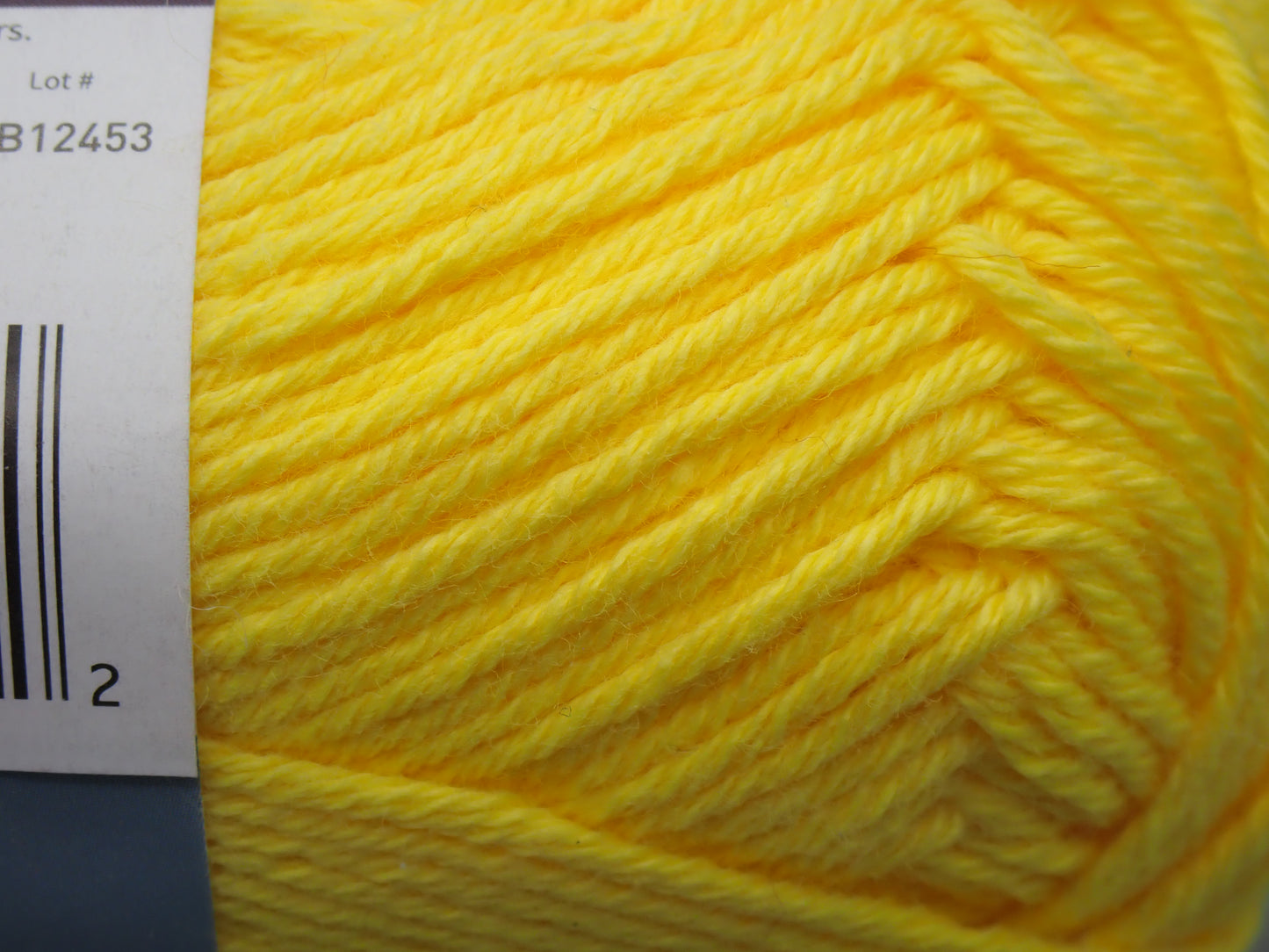 Lion Brand Yarns Sport weight Oh Baby Organic Yellow