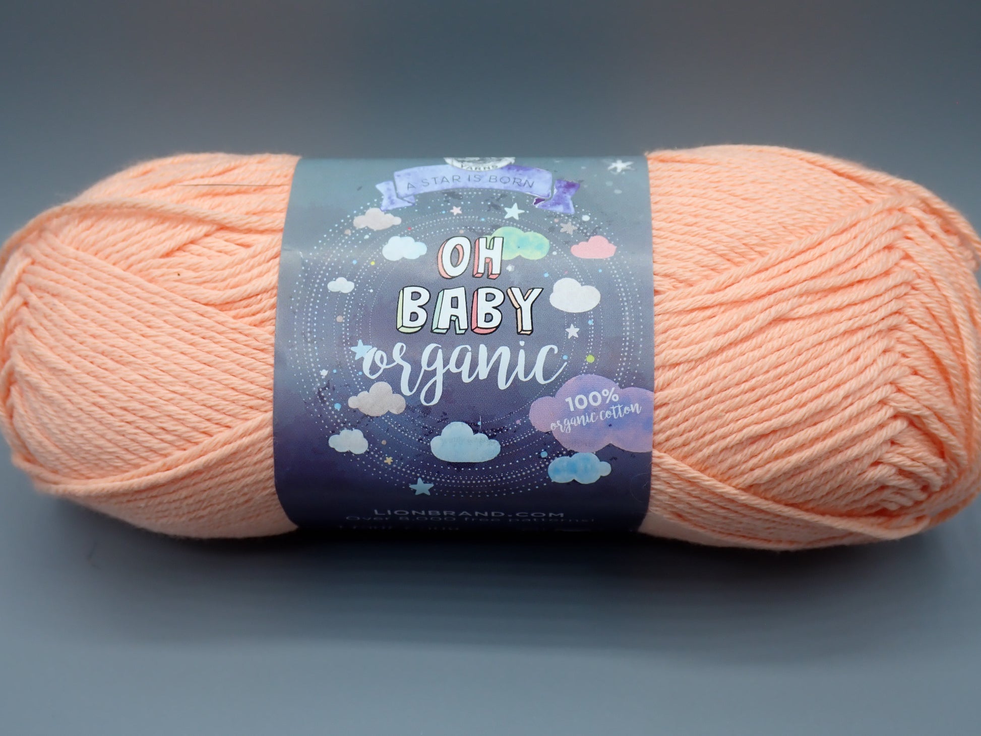 Lion Brand Yarns Sport weight Oh Baby Organic Pink