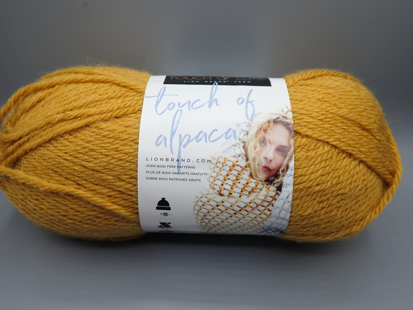 Lion Brand Yarns Worsted weight Touch of Alpaca Goldenrod