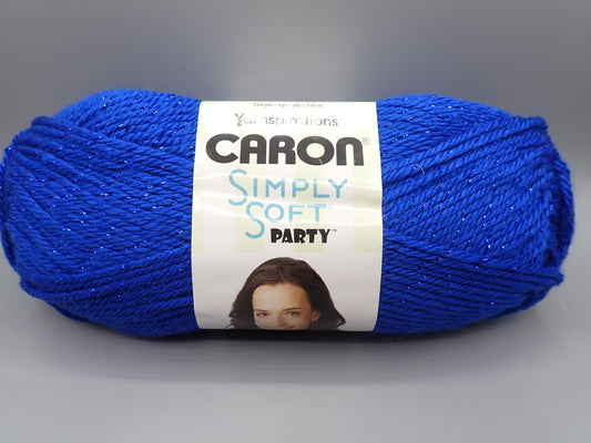 Caron Simply Soft Party Worsted weight Royal Sparkle